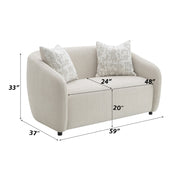 Etienne Loveseat w/2 Pillows - LV03581