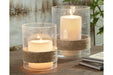 Eudocia Clear Candle Holder (Set of 2) - Gate FurnitureOther Products