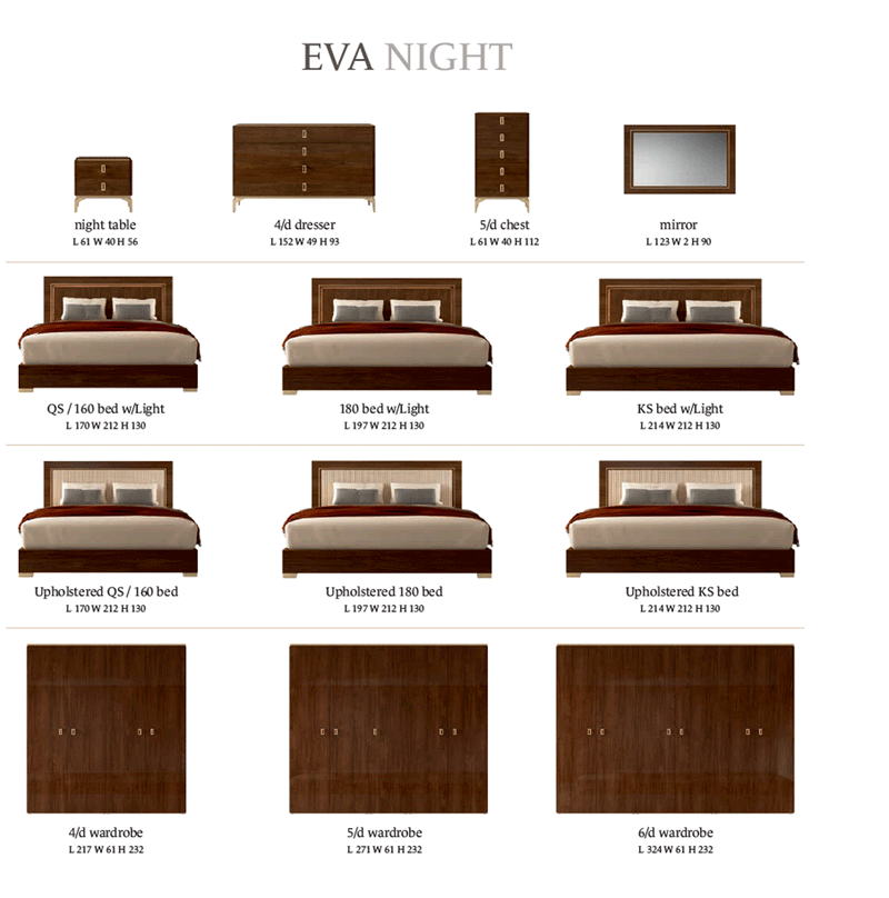 Eva Bedroom Set - Lara Furniture