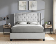 Eva Dove Gray Queen Upholstered Bed - Lara FurnitureQueen Bed