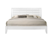 Evan White King Panel Bed - Lara FurnitureKing Bed