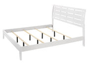 Evan White King Panel Bed - Lara FurnitureKing Bed