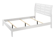 Evan White Queen Panel Bed - Lara FurnitureQueen Bed