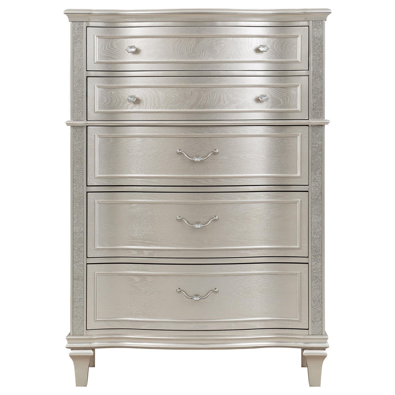 Evangeline 6-drawer Bedroom Chest Silver Oak - 223395