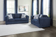 Evansley Navy Living Room Set - Gate FurnitureLiving Room Set