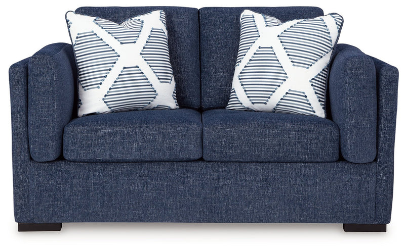 Evansley Navy Living Room Set - Lara FurnitureLiving Room Set