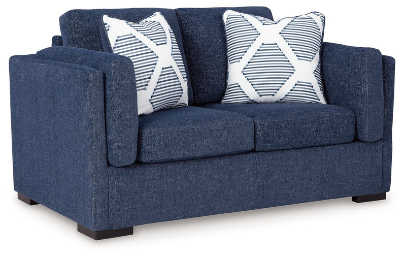 Evansley Navy Living Room Set - Lara FurnitureLiving Room Set