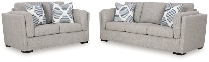 Evansley Pewter Living Room Set - Lara FurnitureLiving Room Set