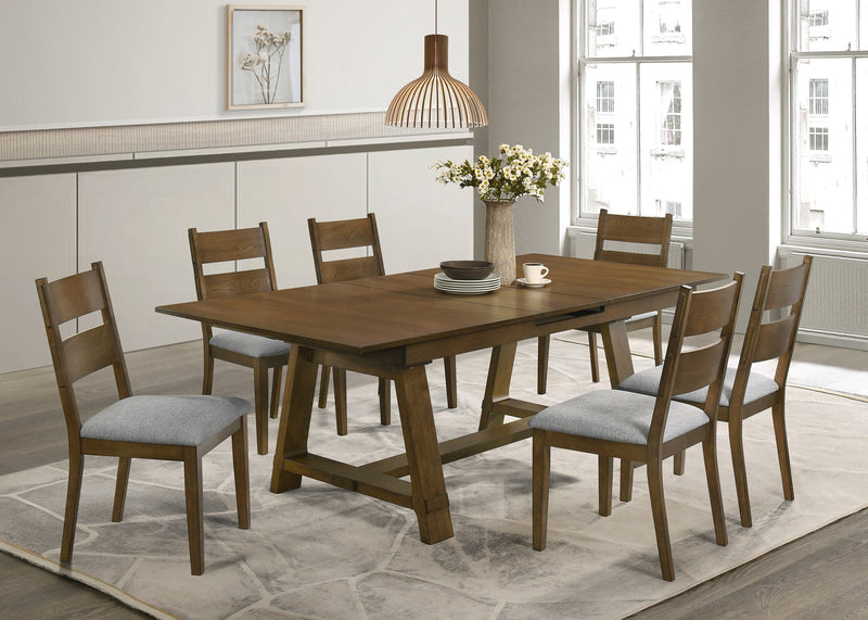 Everly Brown Dining Set - Lara FurnitureDining Room Set