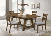 Everly Brown Dining Set - Lara FurnitureDining Room Set