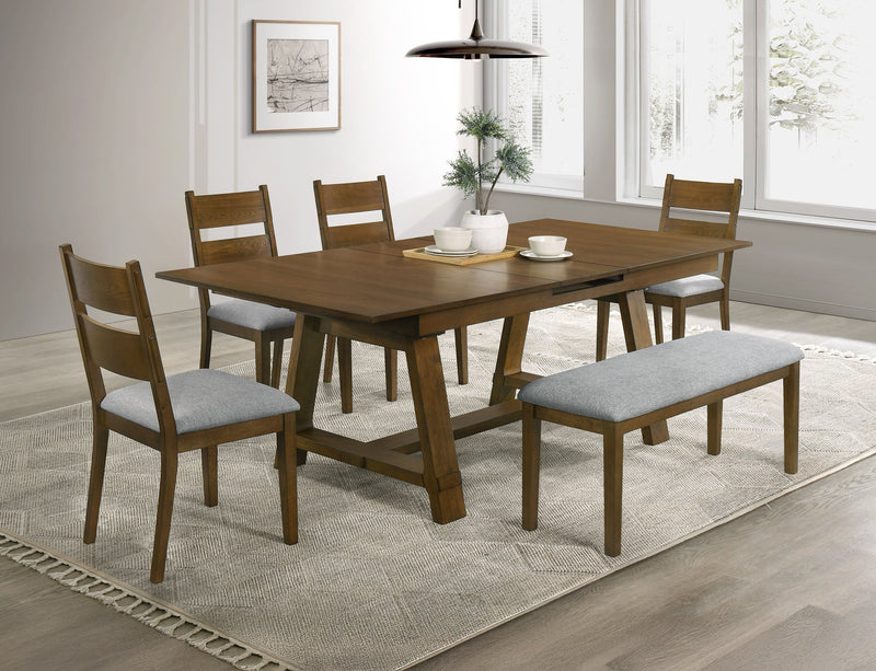 Everly Brown Dining Table - Lara FurnitureDining Table