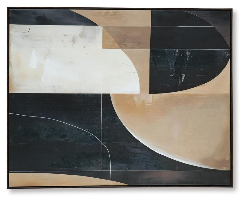 Ewanford Black/Brown/Tan Wall Art - A8000464