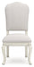 [EXCLUSIVE] Arlendyne Antique White Dining Table and 4 Chairs with Server - Gate FurnitureDining Room Set