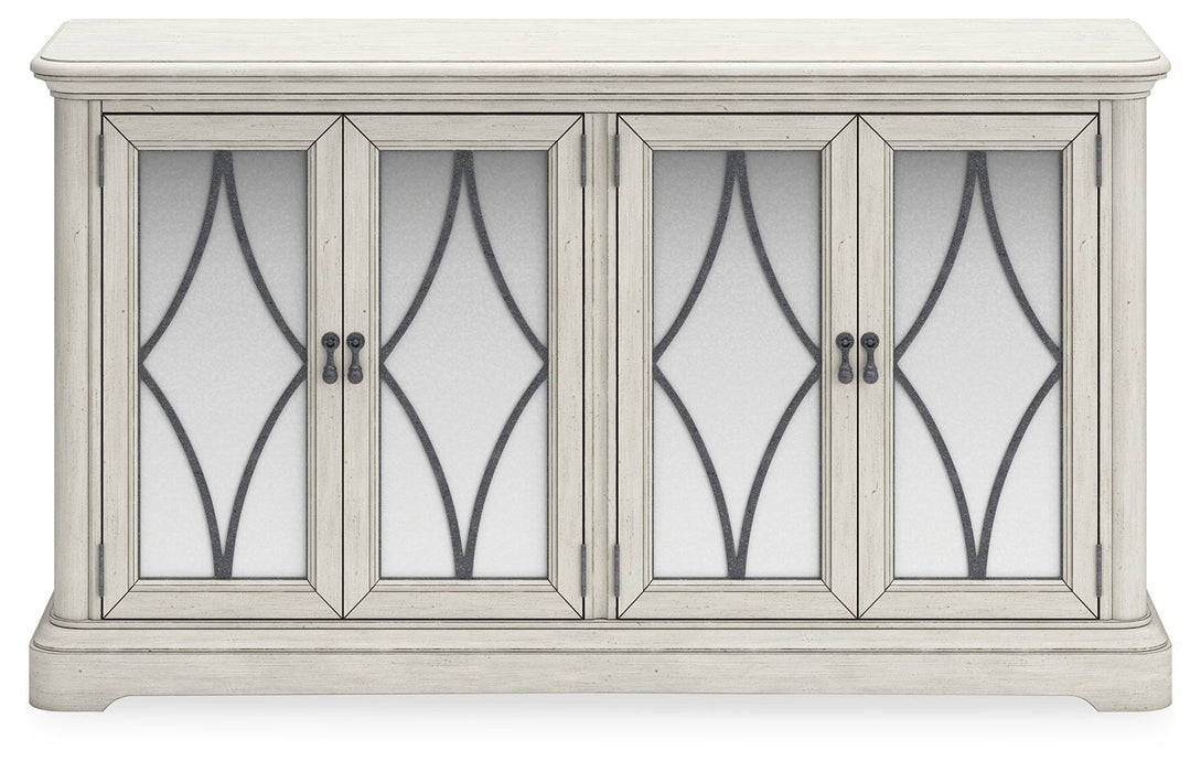 [EXCLUSIVE] Arlendyne Antique White Dining Table and 4 Chairs with Server - Gate FurnitureDining Room Set