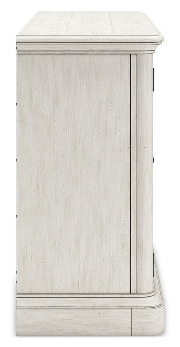 [EXCLUSIVE] Arlendyne Antique White Dining Table and 8 Chairs with Server - Gate FurnitureDining Room Set