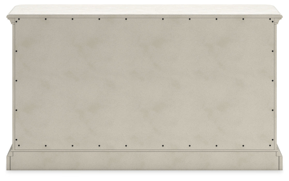 [EXCLUSIVE] Arlendyne Antique White Dining Table and 8 Chairs with Server - Gate FurnitureDining Room Set