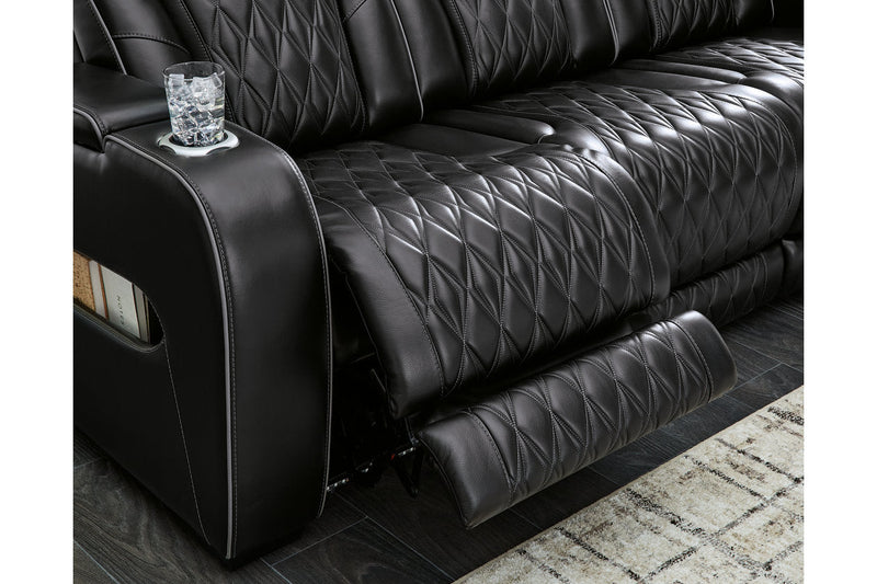 Boyington Black Power Reclining Living Room Set - Lara FurniturePower Reclining Living Room Set