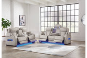 Boyington Gray Power Reclining Living Room Set - Lara FurniturePower Reclining Living Room Set
