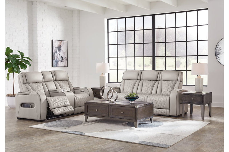 Boyington Gray Power Reclining Living Room Set - Lara FurniturePower Reclining Living Room Set