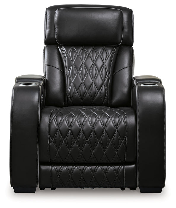 [EXCLUSIVE] Boyington Sofa, Loveseat and Recliner in Black - Gate FurniturePower Reclining Living Room Set