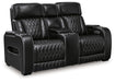 [EXCLUSIVE] Boyington Sofa, Loveseat and Recliner in Black - Gate FurniturePower Reclining Living Room Set