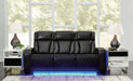 [EXCLUSIVE] Boyington Sofa, Loveseat and Recliner in Black - Gate FurniturePower Reclining Living Room Set