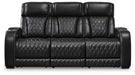 [EXCLUSIVE] Boyington Sofa, Loveseat and Recliner in Black - Gate FurniturePower Reclining Living Room Set