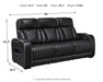 [EXCLUSIVE] Boyington Sofa, Loveseat and Recliner in Black - Gate FurniturePower Reclining Living Room Set