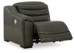 [EXCLUSIVE] Center Line 5 - Piece Sectional with Recliner in Dark Gray - Gate FurnitureReclining Loveseats
