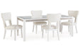 [EXCLUSIVE] Chalanna Dining Table and 4 Chairs - Gate FurnitureDining Room Set