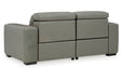 [EXCLUSIVE] Correze Gray 2 - Piece Power Reclining Sectional Loveseat - Gate FurniturePower Reclining Loveseat