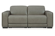 [EXCLUSIVE] Correze Gray 2 - Piece Power Reclining Sectional Loveseat - Lara FurniturePower Reclining Loveseat
