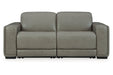 [EXCLUSIVE] Correze Gray 2 - Piece Power Reclining Sectional Loveseat - Gate FurniturePower Reclining Loveseat