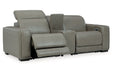 [EXCLUSIVE] Correze Gray 3 - Piece Power Reclining Sectional Loveseat - Gate FurniturePower Reclining Loveseat