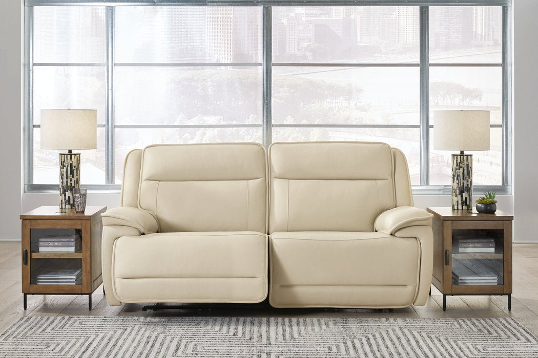 [EXCLUSIVE] Double Deal Almond 2 - Piece Power Reclining Loveseat Sectional - Gate FurniturePower Reclining Loveseat