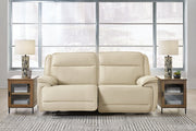 [EXCLUSIVE] Double Deal Almond 2 - Piece Power Reclining Loveseat Sectional - Lara FurniturePower Reclining Loveseat