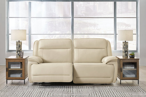 [EXCLUSIVE] Double Deal Almond 2 - Piece Power Reclining Loveseat Sectional - Lara FurniturePower Reclining Loveseat