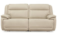 [EXCLUSIVE] Double Deal Almond 2 - Piece Power Reclining Loveseat Sectional - Gate FurniturePower Reclining Loveseat