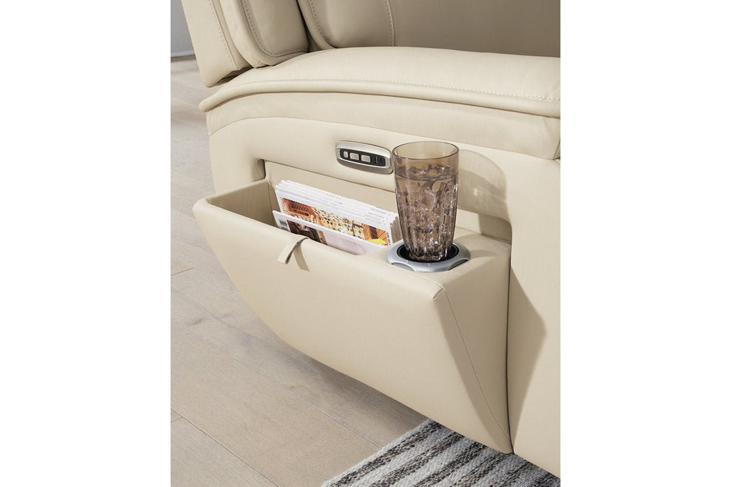 [EXCLUSIVE] Double Deal Almond 3 - Piece Power Reclining Sofa Sectional - Gate FurniturePower Reclining Sofa