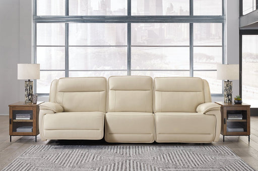 [EXCLUSIVE] Double Deal Almond 3 - Piece Power Reclining Sofa Sectional - Lara FurniturePower Reclining Sofa