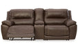 [EXCLUSIVE] Dunleith Chocolate 3 - Piece Power Reclining Loveseat with Console - Gate FurniturePower Reclining Loveseat