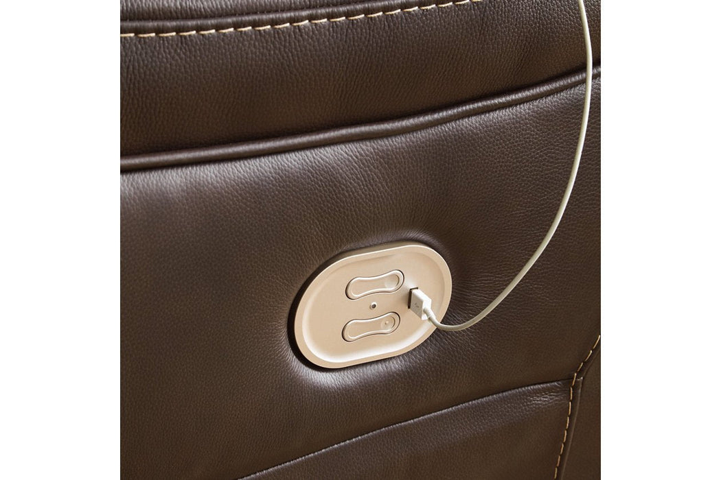 [EXCLUSIVE] Dunleith Chocolate 3 - Piece Power Reclining Sofa - Gate FurniturePower Reclining Sofa