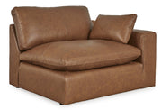 [EXCLUSIVE] Emilia Caramel Leather 2 - Piece Loveseat - Gate FurnitureLoveseat