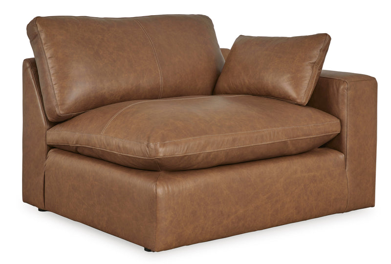 [EXCLUSIVE] Emilia Caramel Leather 2 - Piece Loveseat - Gate FurnitureLoveseat