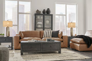 [EXCLUSIVE] Emilia Caramel Leather 3 - Piece Sofa - Lara FurnitureSectional