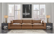 [EXCLUSIVE] Emilia Caramel Leather 3 - Piece Sofa - Lara FurnitureSectional