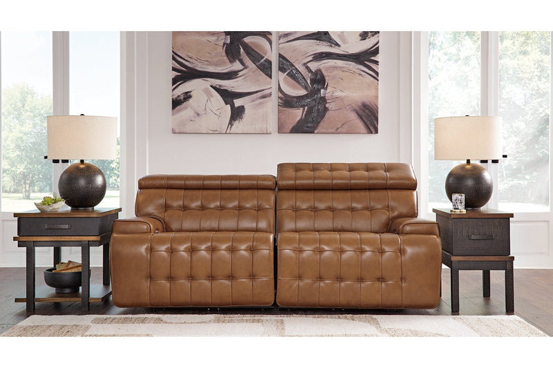 [EXCLUSIVE] Temmpton Chocolate 2 - Piece Power Reclining Sectional Loveseat - Lara FurniturePower Reclining Loveseat