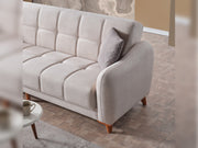 Fabia Convertible Loveseat in Cream - 200-ELIF-FAB-A413-2