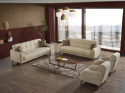 Fabia Convertible Loveseat in Cream - 200-ELIF-FAB-A413-2