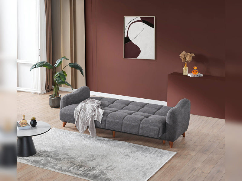 Fabia Convertible Sofa in Anthracite - 200-ELIF-FAB-A411-3